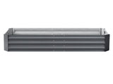 Green Fingers Garden Bed 150x90cm Planter Box Raised Container Galvanised Steel GARDEN-15090-ALUMGR