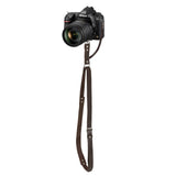 Black Adjustable Genuine Leather Camera Strap - Crossbody Shoulder Sling for DSLR/SLR V888-ELOSUNG23945