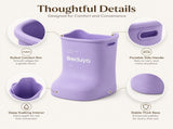 EVA Soaking Bucket with Massage Bottom, Deep Calf Bath Tub for Home Spa, Insulated Warm V1197-RY-051602