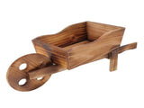 Flower Pot Wooden Cart Innovative Succulent Wheelbarrow Flower Pot for Courtyard Home Decoration V1294-YM0715-3111220152511