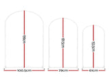 Wedding Arch Backdrop Stand Set of 3 Metal Wedding Arched Frame White, Easy to Assemble, Stable WESD-ARCH-3PC-WH