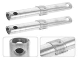 4Pcs Durable Steel Scaffold Connectors Plated Silver Scaffolding Pins for Mobile Use V1366-AZ2-W-20490