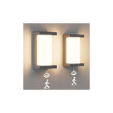 2 Pack Wall Light with Motion Sensor, LED 18W 3000K 1200 Lumens, IP65 Waterproof V1188-MS-520-038
