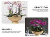 Cactus Planting Pot Flowerpot Iron Golden Planter Modern Style 1Pcs V1369-AZ3-W-18090