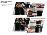 Coffee Holder Aluminum Alloy Espresso Tamper Stand Stand Base Fits Most 51/53/54/58mm Espresso V1192-AZ-W-3347