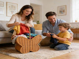 Butterfly Wicker Basket, Butterfly Shaped Wicker Basket with Handle, Handmade V1366-AZ2-W-26791
