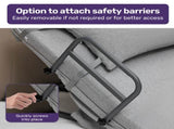 Equipmed Electric Adjustable Bed Backrest, German-Engineered Power Lifting Back Support with Remote V219-HBRELEEQFL3A