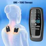 TENS Unit Muscle Stimulator for Pain Management,EMS Dual Channel Pulse Massager with 8 Reusable V1370-AZ4-08167