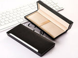 Leather Pen Case Box for Single Pen Holder, Anti-Scratch Flocking Lining, Strong Reliable Build for V1192-AZ-W-21734