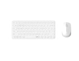 RAPOO X9010M Multi-mode Aluminium Base, Wireless Ultra-slim Combo Set, up to 12 Months Battery, V1202-V2-KBRP-9010M-WHITE