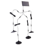 Solar Pendant Lights 4 Heads IP65 Waterproof Warm White Shed Lights with Remote Control for Outdoor V1294-YM0706-3119230109611