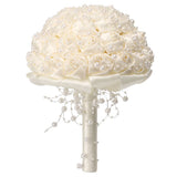 Delicate Bridal Buequet Crystal Artificial Pearl Holding Flowers Wedding Decor V1294-YM0901-3115200012011