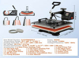 1400W Heat Press Machine 8 In 1 Sublimation Steel Frame Heat Presses with Temperature And Time V952-FM1181DGNTHJ00001V3