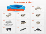 Air Compressor Line Kit, 100FT x 3/4", HDPE-Aluminum Compressed Air Piping System, Leak-Proof, V952-YSKQGDXT34INQP8IVV0