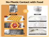 Devanti Food Dehydrator Stainless Steel Fruit Dryer 16 Tray Silver FD-E-500R-16T-SS