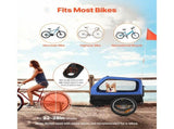 Dog Bike Trailer, Supports up to 40 kg, Pet Cart Bicycle Carrier for Small & Large Dogs, Easy V952-TCSCWZXCTC88AW1LH001V0