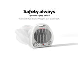 Devanti Electric Fan Heater 2000W FH-A-2000-WH