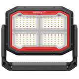 Black Dual Powered Solar Work Light 3000 Lumen with Adjustable Kelvin Settings V178-68992