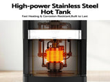 Devanti 3 Taps Water Cooler Dispenser Bottom Loading Dispenser Chiller Filter Purifier WD-602-3T-BK