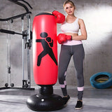 1Pc Inflatable Fitness Boxing Bag Stand - Durable Martial Arts Training Aid V728-LP24897
