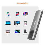 mbeat 10Gbps M.2 NVMe SATA SSD Enclosure V186-MB-XCS-CM03GRY
