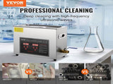 Ultrasonic Cleaner with Digital Timer & Heater, Professional Ultra Sonic Jewelry Cleaner, Stainless V952-SXCSBQXJ6L00KPIORV3