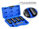 Twist Socket Set Lug Nut Remover Extractor Tool 5 Piece Metric Bolt and Lug Nut Extractor Socket V1366-AZ2-W-24165