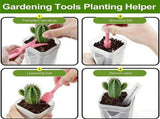6 Pcs Plastic Self Watering Pots Clear Planters with Drainage 2 Small Hydroponic Nursery Propagation V1192-AZ-W-17434