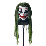 Joker Clown Costume Mask with Braids V728-LP601101371511001