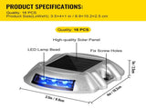 Driveway Lights 16-Pack, Solar Driveway Lights with Switch Button, Solar Deck Lights Waterproof, V952-TYNDD16JTBU000001V0