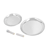 Fruit Tray Stainless Steel 2 Layers Multifunctional Durable Self Service Cupcake Stand for Home V1294-YM0710-3118210271911