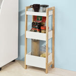 3-Tier White Storage Bathroom Shelf V178-85017