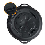 SOGA 2X Portable Korea BBQ Butane Gas Stove Stone Grill Pot Non Stick Coated Round Plate STONEBBQPLATEPOTX2