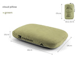 Green Reversible Memory Foam Travel Pillow - All-Season Comfort Neck Support for Deep Sleep & V888-ELOSUNG32565