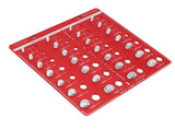28 Hole Bolt Nut Identifier Gauge Metric Aluminum Alloy Nut Bolt Thread Checker for DIY Buffs V1294-YM0710-3114230169811