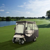 Golf Cart Enclosure, 420D Polyester Driving Enclosure with 4-Sided Transparent Windows, 4 Passenger V952-KSHGEFCZGMDJB8OZ9V0