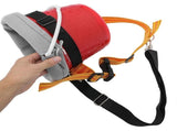 Garden Fruit Picking Basket Brown Plastic and Nylon Portable Harvester V1370-AZ4-14394
