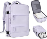 Purple Travel Backpack Cabin Bag with Dry Wet Sorting, 42 x 30 x 20 cm V1188-MS-325-0354