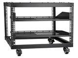 9U Open Frame Rack, 584.2 to 1016 mm Adjustable Depth, Free Standing or Wall Mount Network V952-KFSJJHS9UJL25B27FV0