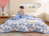 Super Soft Cotton Quilt Blanket, Thermal Insulation, Washed Winter Comforter, Warm Bedding, Machine V1369-AZ3-W-10096