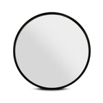 Embellir Wall Mirror Makeup 80cm Home Decor Framed Mirrors Bathroom Round Black MM-WALL-ROU-BK-80