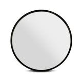 Embellir Wall Mirror Makeup 80cm Home Decor Framed Mirrors Bathroom Round Black MM-WALL-ROU-BK-80