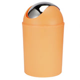 Mini Flip Lid Home Living Room Bedroom Desktop Bedside Plastic Trash Can Garbage BinOrange V1294-YM0901-3117200123612