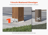 6x6 Post Base 10 Pcs, Inner Size 5.49x5.57inch/139.5x141.5mm Concrete Post Anchor, Heavy-Duty V952-HNTJZ66YC10JO06CH001V0