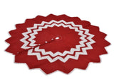 Christmas Tree Skirt Acrylic Fiber Knitting Floor Mat Cover Pad Xmas Party Home Decoration Props V1294-YM0523-3115210223511