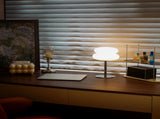 White mushroom lamp, mid-century modern bedside lamp, dimmable retro egg tart bedside lamps, V1189-HB001HWU000086