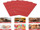 100 Pack Resealable Stand Up Bags,7.9" x 11.8" Smell Proof Pouch Sealable Foil Pouch Bags for V1258-DP02-F-782