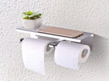 Wall Mounted SUS 304 Stainless Steel Double Roll Toilet Paper Holder, Dual Paper Tissue Roll V1294-YM0722-JYA03112