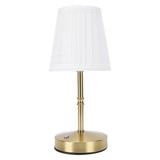 Cordless LED Table Lamp USB Touch Control Dimmable Fabric Shade Table Lamp for Bedroom V1294-YM0901-3119250081311