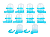 10Pcs Plastic Automatic Bird Food Feeder Hanging Bird Water Dispenser for Parrots Hamster V1294-YM0710-3111210212511